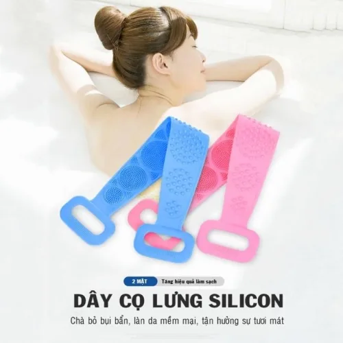 Dây Tắm Chà Lưng Silicon 58x10cm