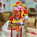 Dây Treo Ngựa Nhung Ánh Kim - Dây Treo Trang Trí Tết 22x62 cm