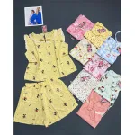 Đồ Bộ Nữ Áo 3 Lỗ Quần Đùi Họa Tiết Trẻ Trung Dễ Thương Vải Cotton Hàn Mịn Mát Size 45-62kg