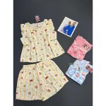 Đồ Bộ Nữ Áo 3 Lỗ Quần Đùi Họa Tiết Trẻ Trung Dễ Thương Vải Cotton Hàn Mịn Mát Size 45-62kg