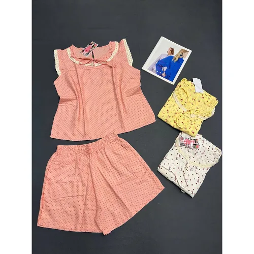 Đồ Bộ Nữ Áo 3 Lỗ Quần Đùi Họa Tiết Trẻ Trung Dễ Thương Vải Cotton Hàn Mịn Mát Size 45-62kg