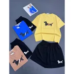 Đồ Bộ Nữ Áo Thun Cổ Tròn Tay Ngắn Quần Đùi Thể Thao Năng Động Vải Cotton Thoáng Mát Size 45-62kg