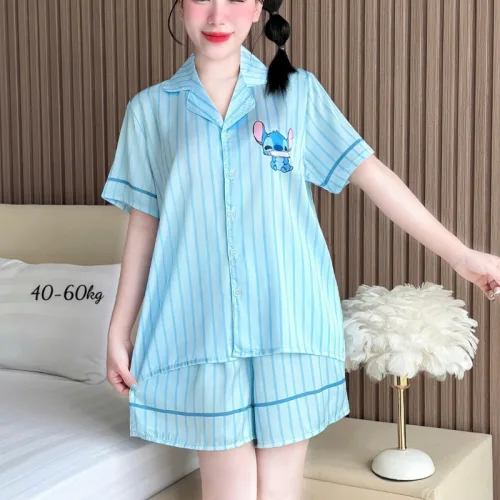 Đồ Bộ Nữ Chất Liệu Latin Mặc Mát Mềm Mịn - Set Bộ Nữ Pijama Tay Ngắn Quần Ngắn Nhiều Màu Mẫu Xinh (Size Từ 40-60kg)