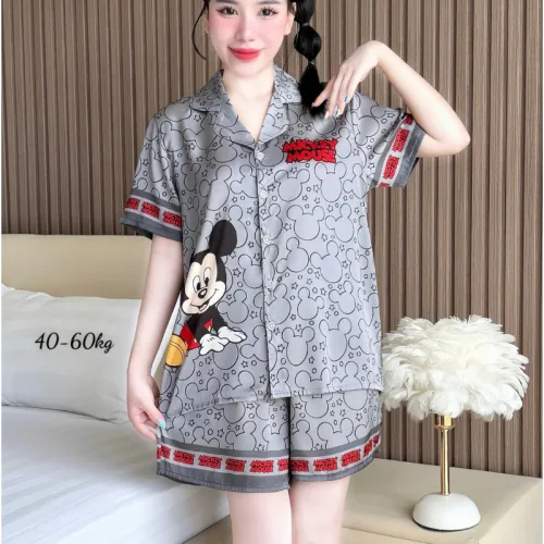 Đồ Bộ Nữ Chất Liệu Latin Mặc Mát Mềm Mịn - Set Bộ Nữ Pijama Tay Ngắn Quần Ngắn Nhiều Màu Mẫu Xinh (Size Từ 40-60kg)