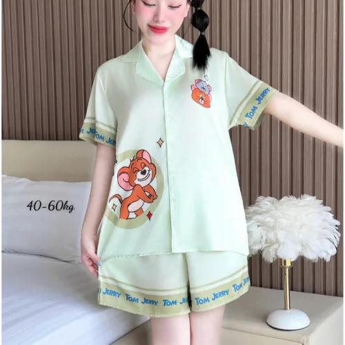 Đồ Bộ Nữ Chất Liệu Latin Mặc Mát Mềm Mịn - Set Bộ Nữ Pijama Tay Ngắn Quần Ngắn Nhiều Màu Mẫu Xinh (Size Từ 40-60kg)