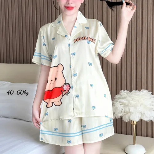 Đồ Bộ Nữ Chất Liệu Latin Mặc Mát Mềm Mịn - Set Bộ Nữ Pijama Tay Ngắn Quần Ngắn Nhiều Màu Mẫu Xinh (Size Từ 40-60kg)