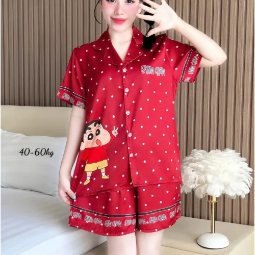 Đồ Bộ Nữ Chất Liệu Latin Mặc Mát Mềm Mịn - Set Bộ Nữ Pijama Tay Ngắn Quần Ngắn Nhiều Màu Mẫu Xinh (Size Từ 40-60kg)