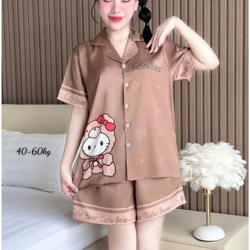Đồ Bộ Nữ Chất Liệu Latin Mặc Mát Mềm Mịn - Set Bộ Nữ Pijama Tay Ngắn Quần Ngắn Nhiều Màu Mẫu Xinh (Size Từ 40-60kg)