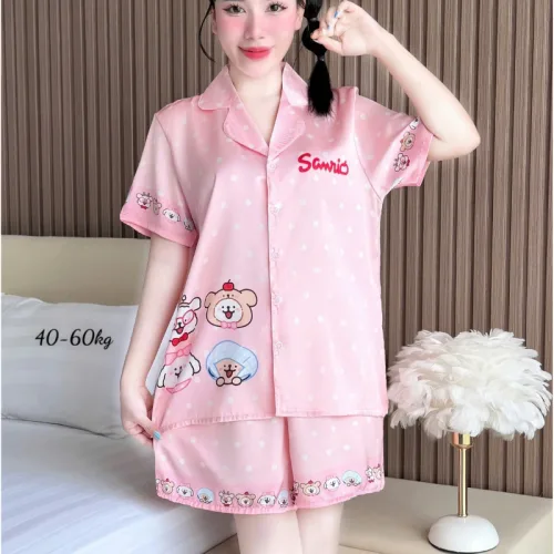 Đồ Bộ Nữ Chất Liệu Latin Mặc Mát Mềm Mịn - Set Bộ Nữ Pijama Tay Ngắn Quần Ngắn Nhiều Màu Mẫu Xinh (Size Từ 40-60kg)