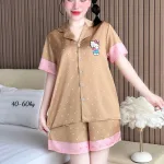 Đồ Bộ Nữ Chất Liệu Latin Mặc Mát Mềm Mịn - Set Bộ Nữ Pijama Tay Ngắn Quần Ngắn Nhiều Màu Mẫu Xinh (Size Từ 40-60kg)