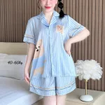 Đồ Bộ Nữ Chất Liệu Latin Mặc Mát Mềm Mịn - Set Bộ Nữ Pijama Tay Ngắn Quần Ngắn Nhiều Màu Mẫu Xinh (Size Từ 40-60kg)