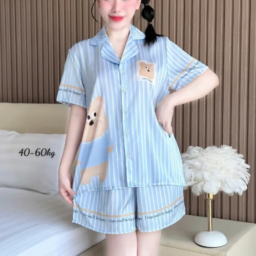 Đồ Bộ Nữ Chất Liệu Latin Mặc Mát Mềm Mịn - Set Bộ Nữ Pijama Tay Ngắn Quần Ngắn Nhiều Màu Mẫu Xinh (Size Từ 40-60kg)
