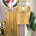 Đồ bộ pijama quần dài áo tay dài màu trơn