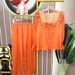 Đồ bộ pijama quần dài áo tay dài màu trơn