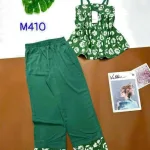 Đồ bộ quần dài áo dây hoạ tiết