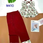 Đồ bộ quần dài áo dây hoạ tiết hoa
