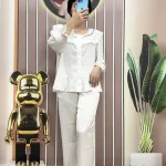 Đồ bộ quần dài áo tay dài bèo màu trơn