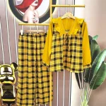 Đồ bộ quần dài áo tay dài cổ v caro