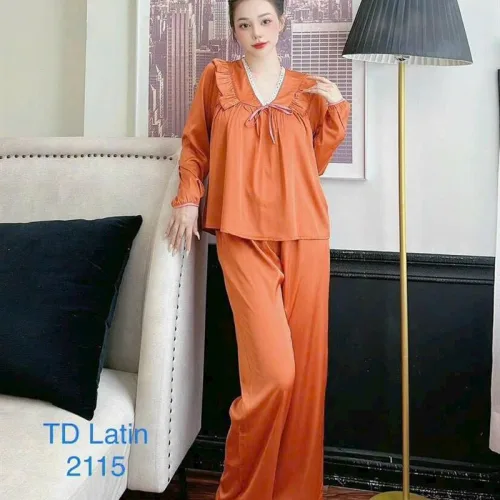 Đồ bộ quần dài áo tay dài màu trơn