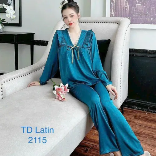 Đồ bộ quần dài áo tay dài màu trơn