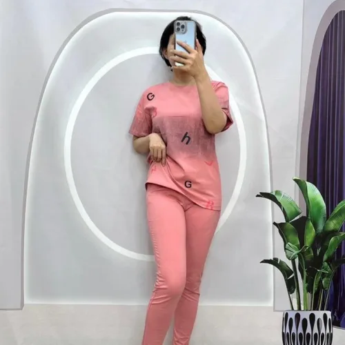 Đồ bộ quần dài áo tay ngắn in hình
