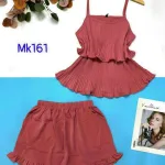 Đồ bộ quần đùi áo dây màu trơn mặc nhà