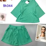Đồ bộ quần đùi áo tay lửng màu trơn