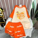 Đồ bộ quần đùi áo tay ngắn in chữ