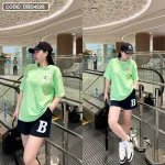 Đồ bộ quần đùi áo tay ngắn in chữ B
