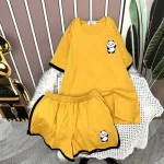 Đồ bộ quần đùi áo tay ngắn in gấu trúc