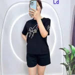 Đồ bộ quần đùi áo tay ngắn in hình