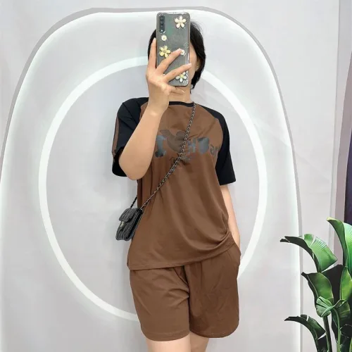 Đồ bộ quần đùi áo tay ngắn in hình