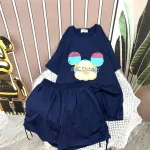 Đồ bộ quần đùi áo tay ngắn in hình