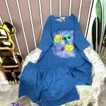Đồ bộ quần đùi áo tay ngắn in hình