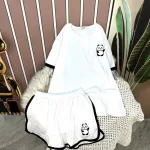 Đồ bộ quần đùi áo tay ngắn in hình gấu trúc