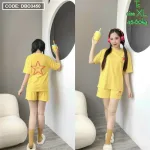 Đồ bộ quần đùi áo tay ngắn in hình sao