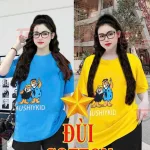 Đồ bộ quần đùi đen áo tay ngắn in hình