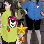 Đồ bộ quần lửng áo sơ mi tay ngắn cổ bẻ
