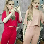 Đồ bộ quần lửng áo tay lửng màu trơn