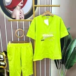 Đồ bộ quần lửng áo tay ngắn cổ tim form rộng