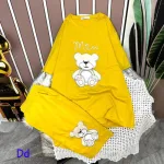 Đồ bộ quần lửng áo tay ngắn in hình gấu trắng