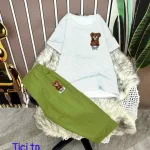 Đồ bộ quần lửng áo tay ngắn sọc ngang
