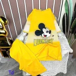Đồ bộ quần ngố áo tay ngắn in hình