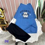 Đồ bộ quần ngố áo tay ngắn in hình