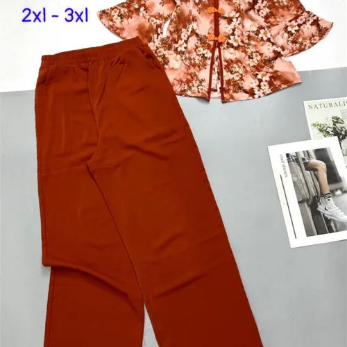 Đồ bộ trung niên mango quần dài màu trơn áo tay lững có 2 size