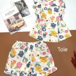 Đồ bộ vải tonl quần đùi viền bèo áo sát nách