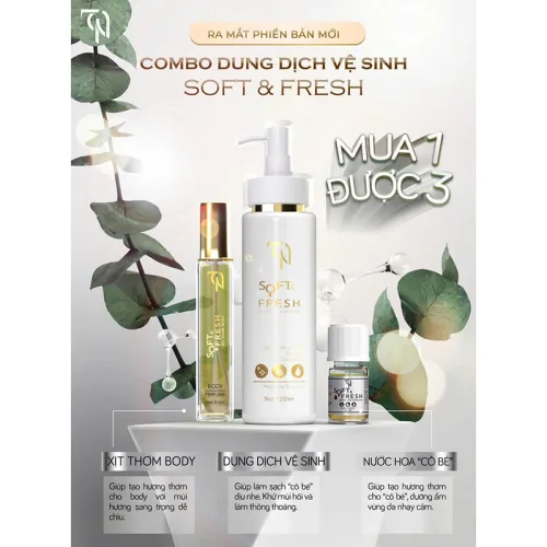 Dung dịch vệ sinh phụ nữ Đông Anh Collagen X3 Soft & Fresh bản nâng cấp chính hãng 120ml