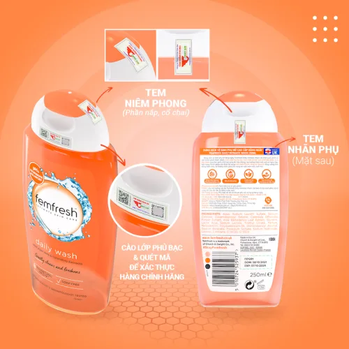 Dung Dịch Vệ Sinh Phụ Nữ Femfresh Intimate Skin Care Daily Wash 250ml