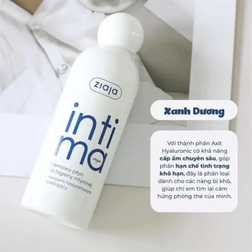 Dung Dịch Vệ Sinh Phụ Nữ Ziaja Intimate 200ml Xanh Dương Đậm