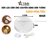 Đèn Ngủ Tròn - Đèn Led Cảm Ứng Chuyển Động Dán Tường 8,4x2cm